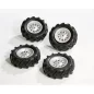 Preview: rollyTrac pneumatic tires - 4 pcs. 310x95 - grey