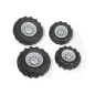 Mobile Preview: rollyTrac pneumatic tires - 2pcs. 260x95 - 2pcs. 325x115, grey