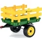 Mobile Preview: Stake Side Trailer John Deere for Peg Perego tractors