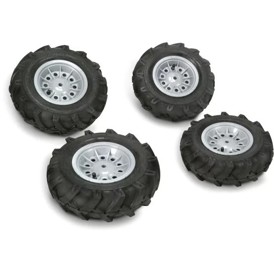 rollyTrac pneumatic tires - 2 pcs. 310x95 - 2 pcs. 325x110 - grey